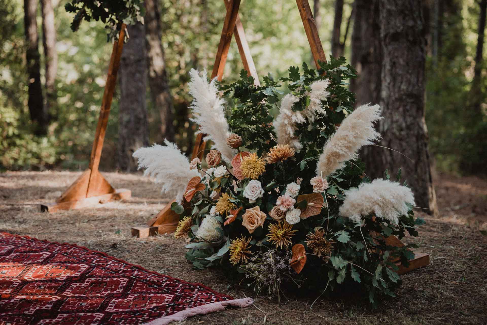 forest wedding in villa spadaforte tuscany