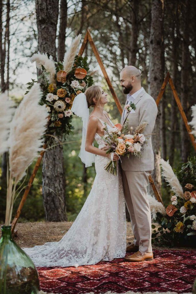 forest wedding in villa spadaforte tuscany