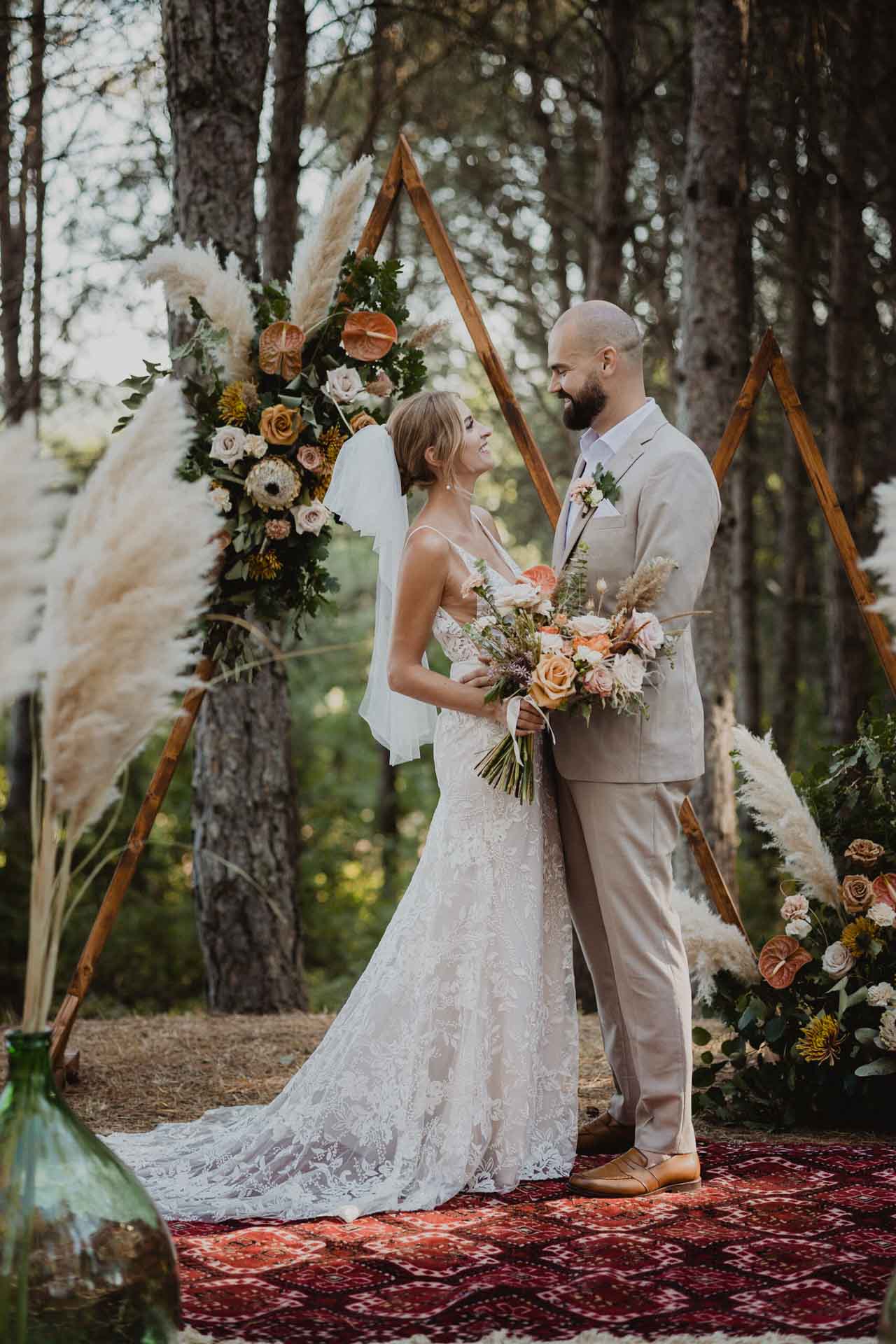forest wedding in villa spadaforte tuscany