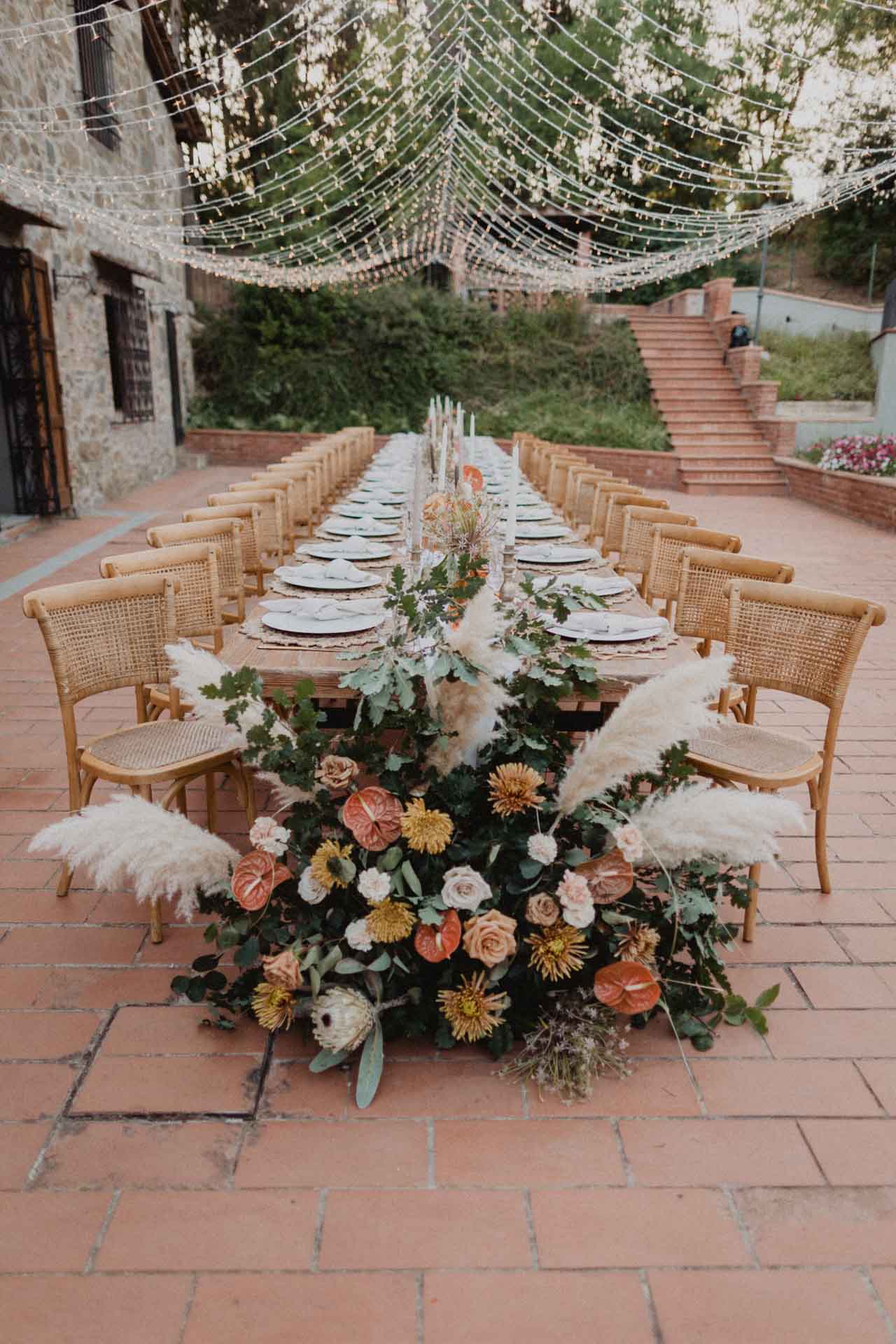 table decor forest wedding villa spadaforte tuscany