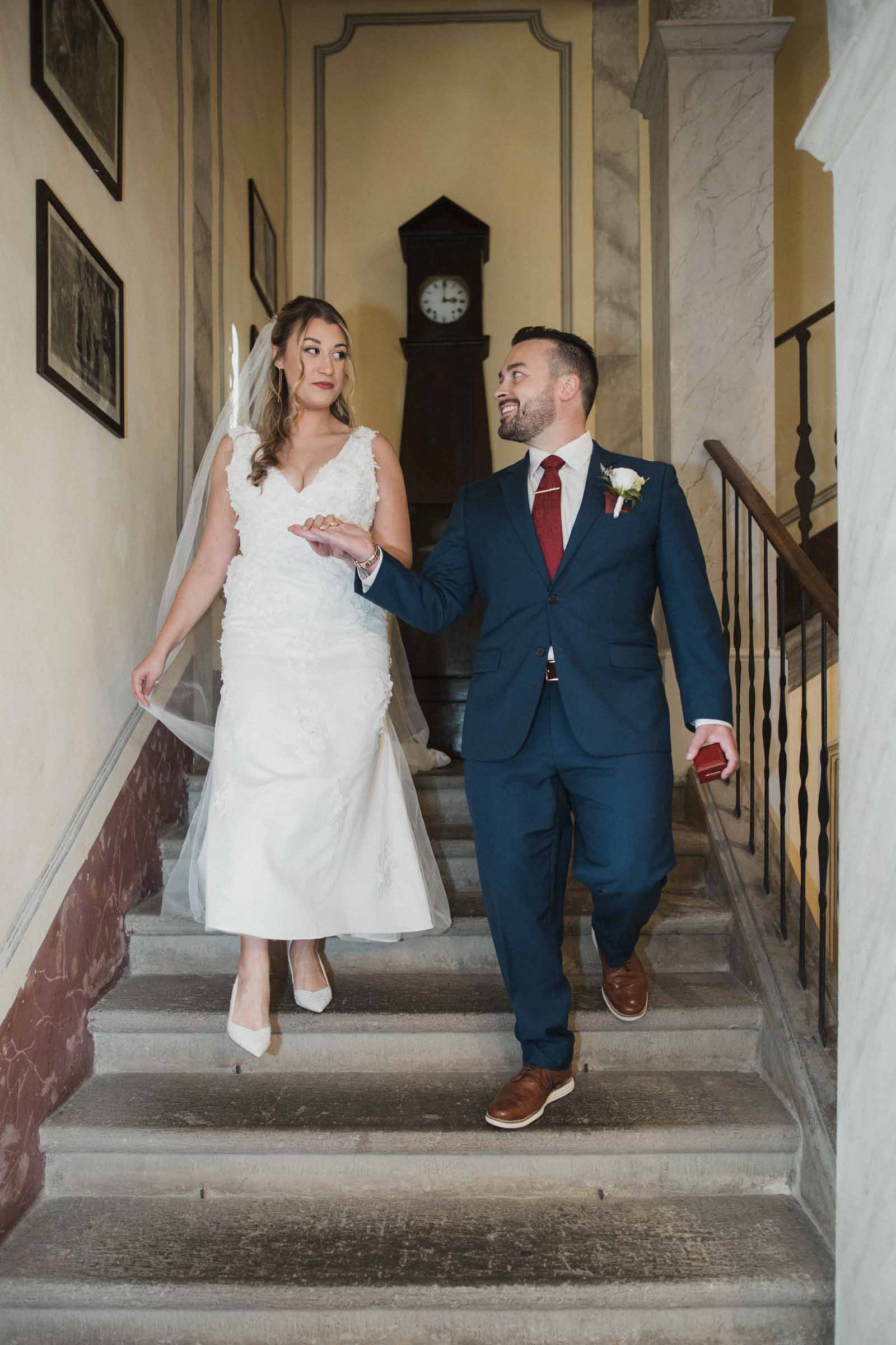 elopement ceremony at villa sermolli, pisa, tuscany