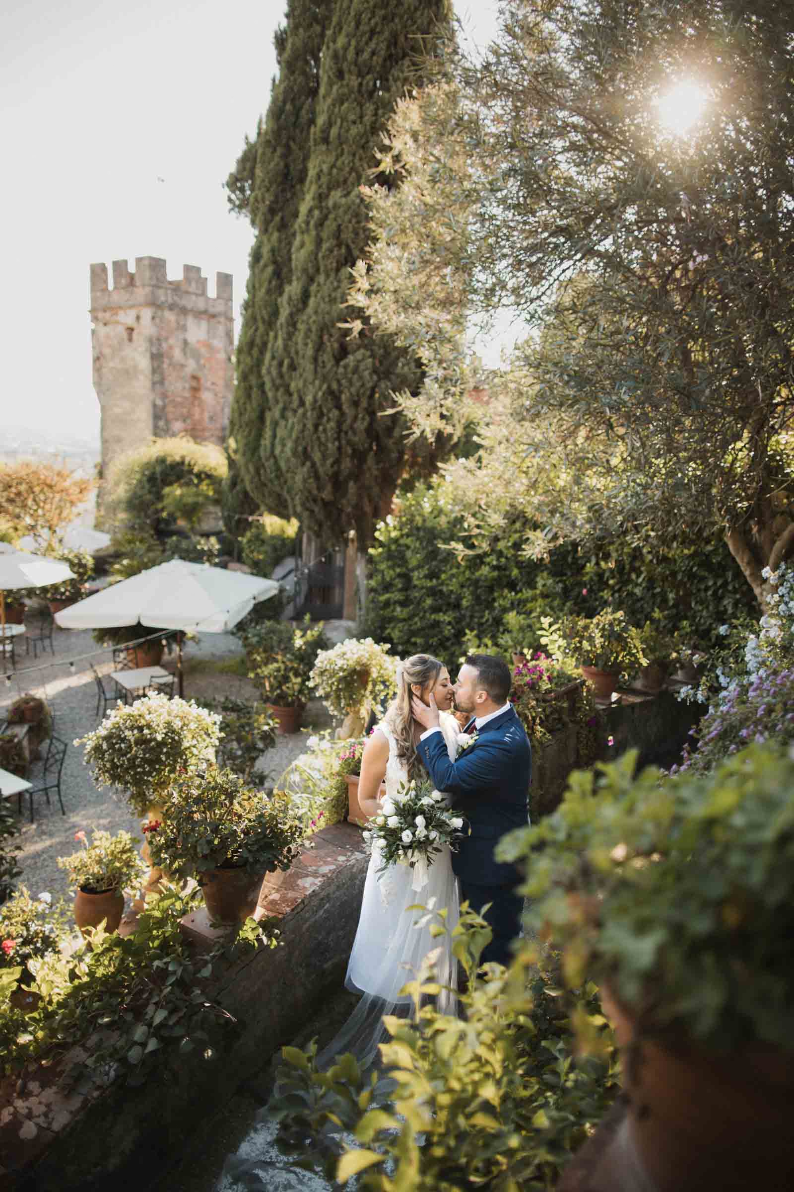 elopement ceremony at villa sermolli, pisa, tuscany