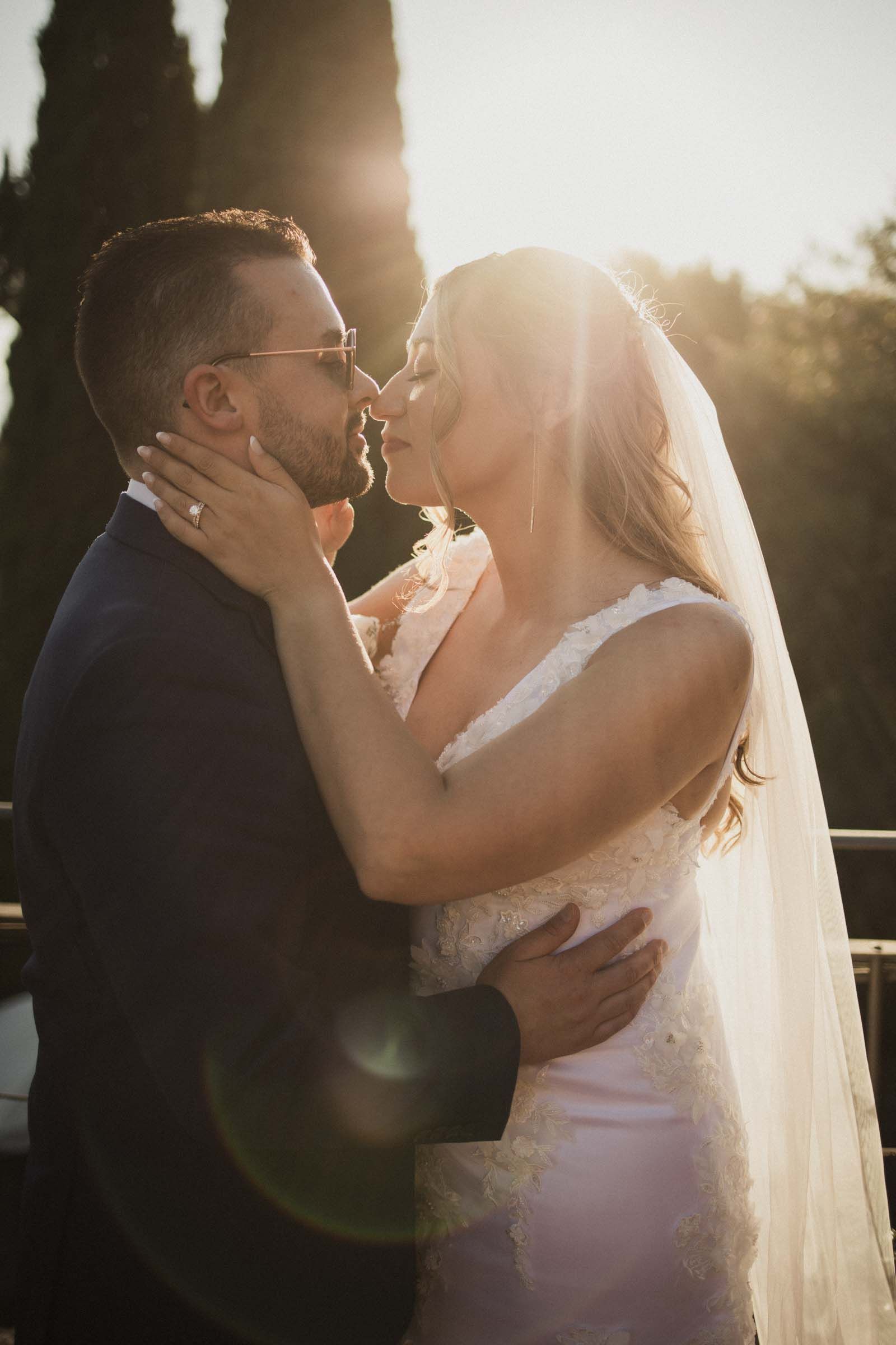 elopement couple portrait at villa sermolli, pisa, tuscany