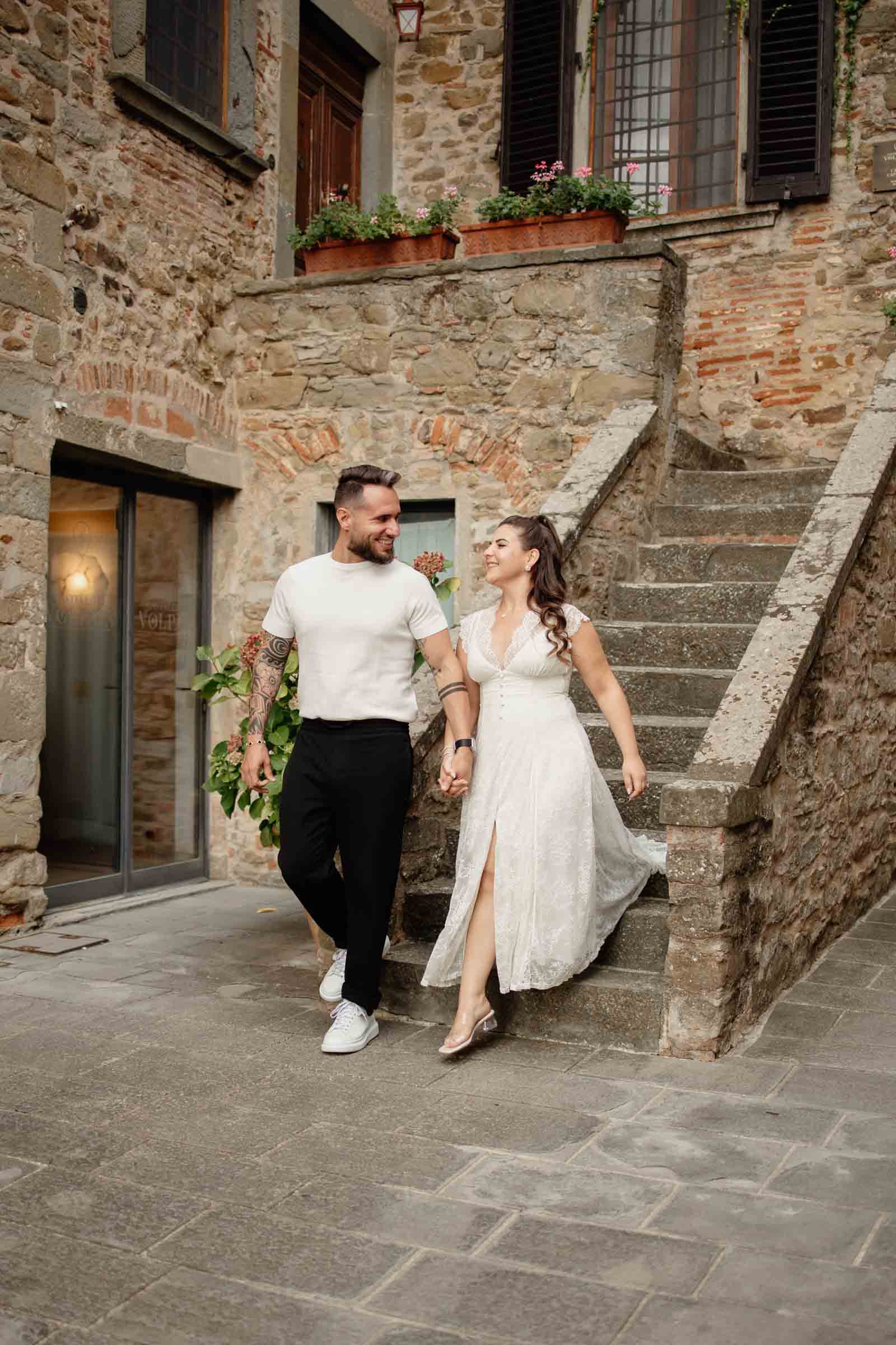 elopement in chianti, tuscany