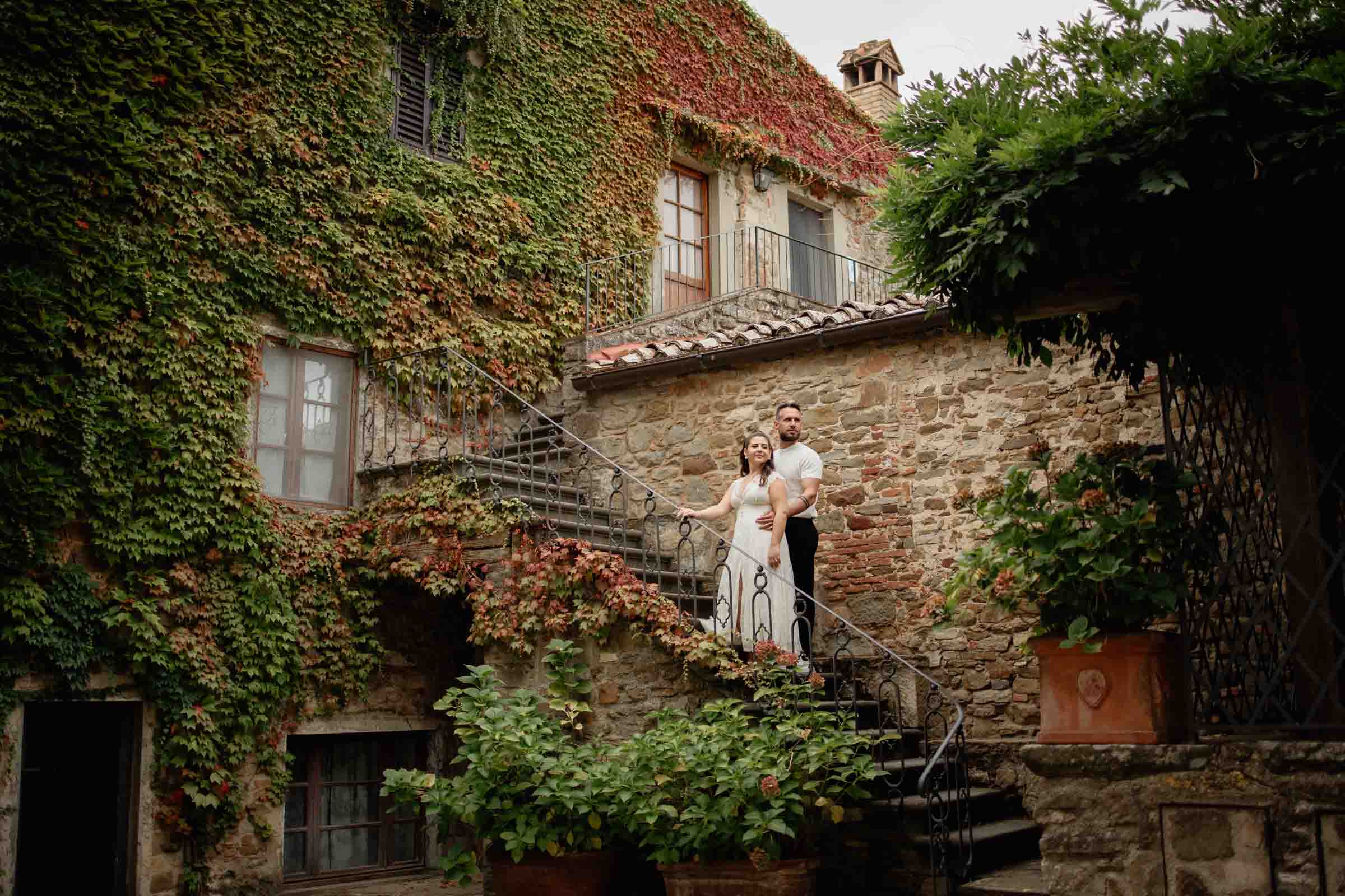elopement in chianti, tuscany