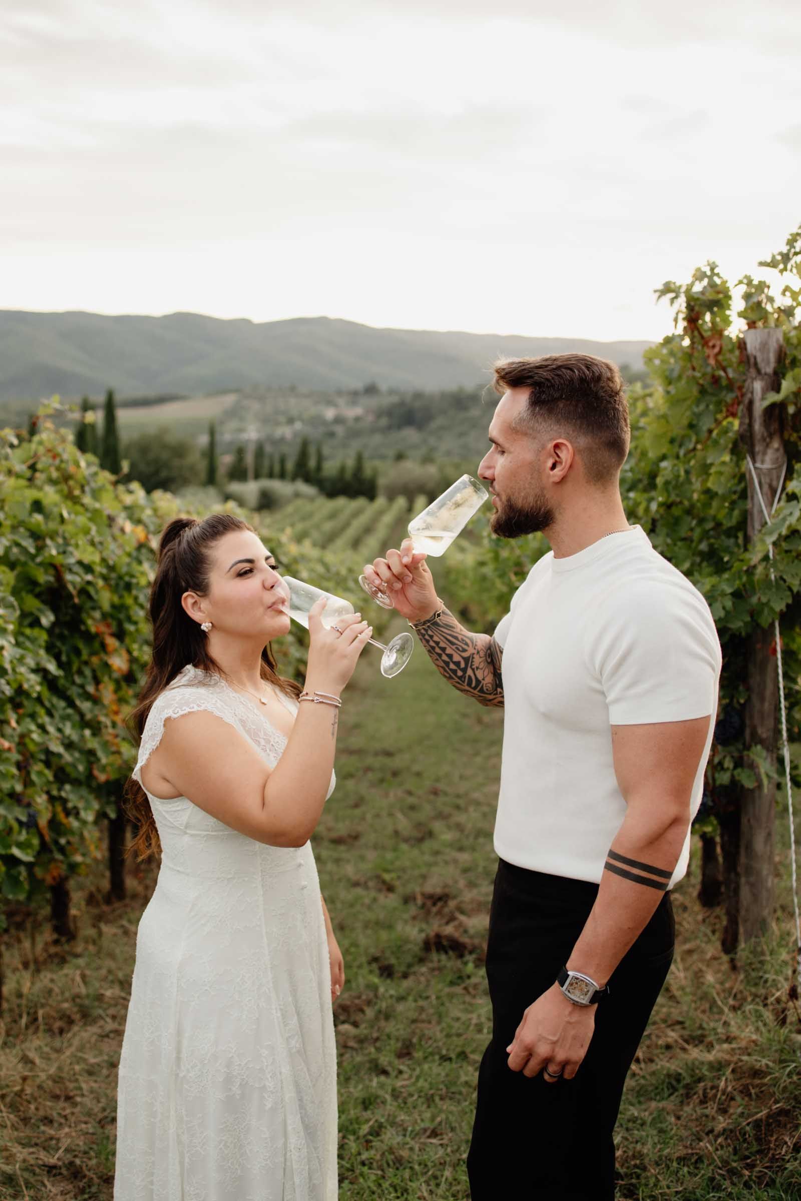 elopement in chianti, tuscany