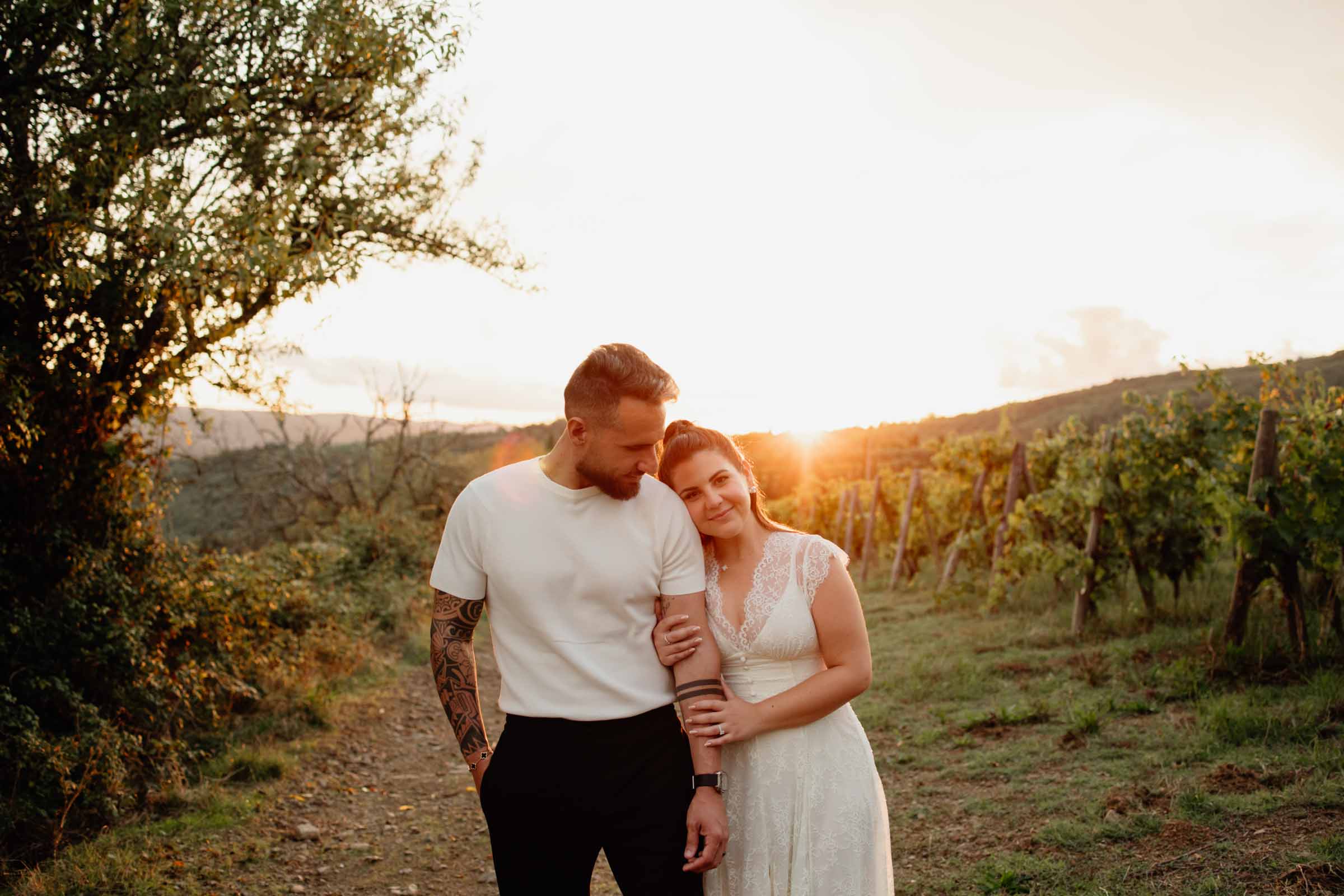 elopement in chianti, tuscany